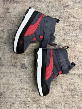 PUMA Evolve Puretex Snow Toddler Boys Sz 8 Blue Red Casual Boots 392646-01